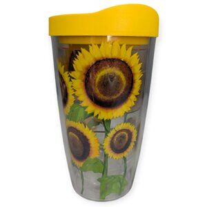 Tervis 16 oz Sunflower Tumbler with Yellow Lid
